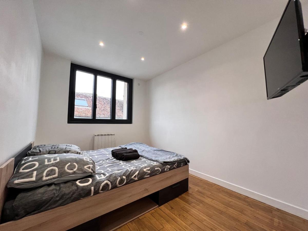 Sens - Appartement Proche Gare Et Centre Ville - Wifi Fibre - Check In Autonome - Bel Espace De Vie - Smart Tv Exterior foto